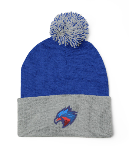 Falcons Logo Pom Knit Beanie